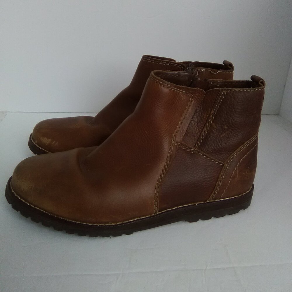 Zara Boy's Collection Kids Boots Color Light Brown Zip Up Size 2.5